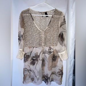 Gimmick boho sheer top